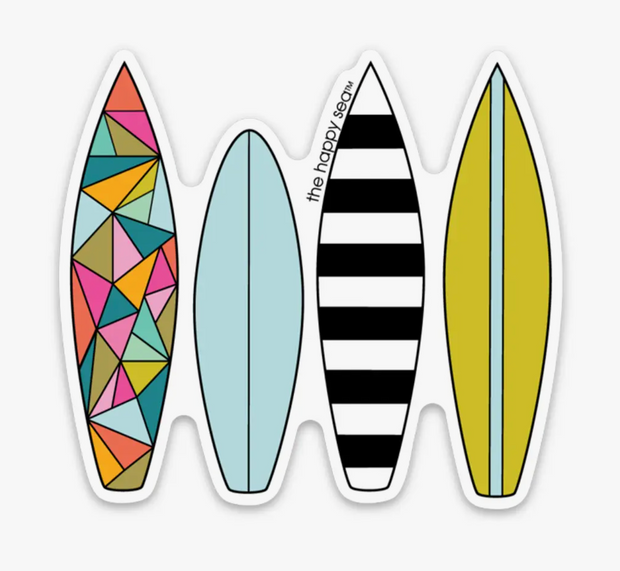 3" Surfboard Sticker