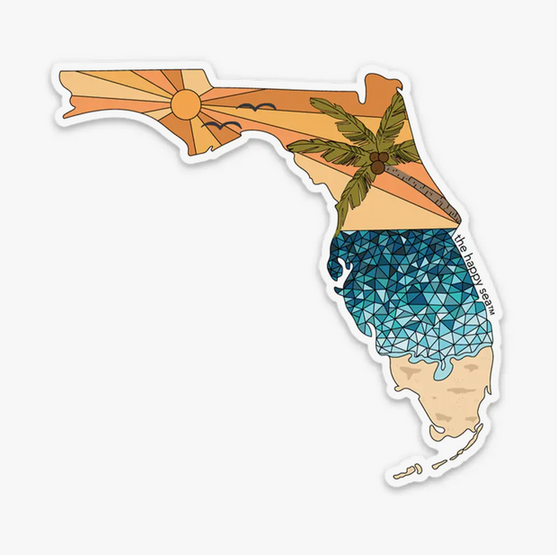 4" Sunny Florida Sticker