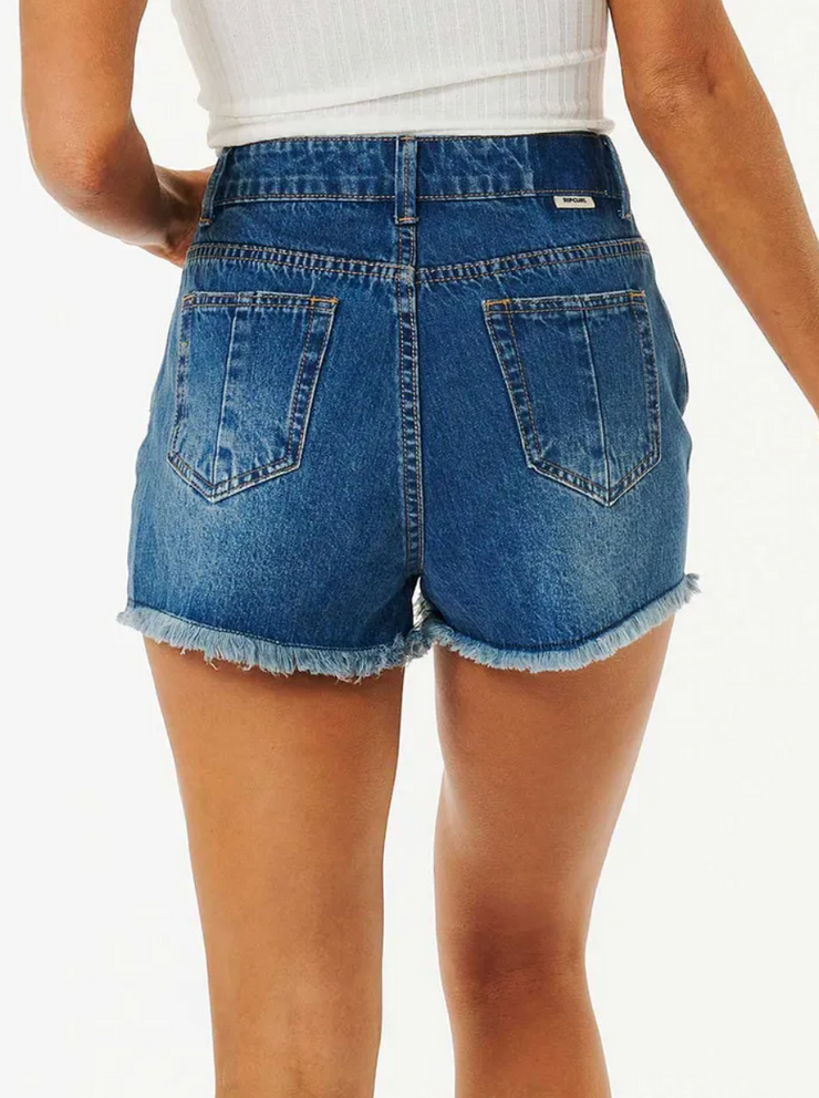 Amy High Waist Short - Dark Blue