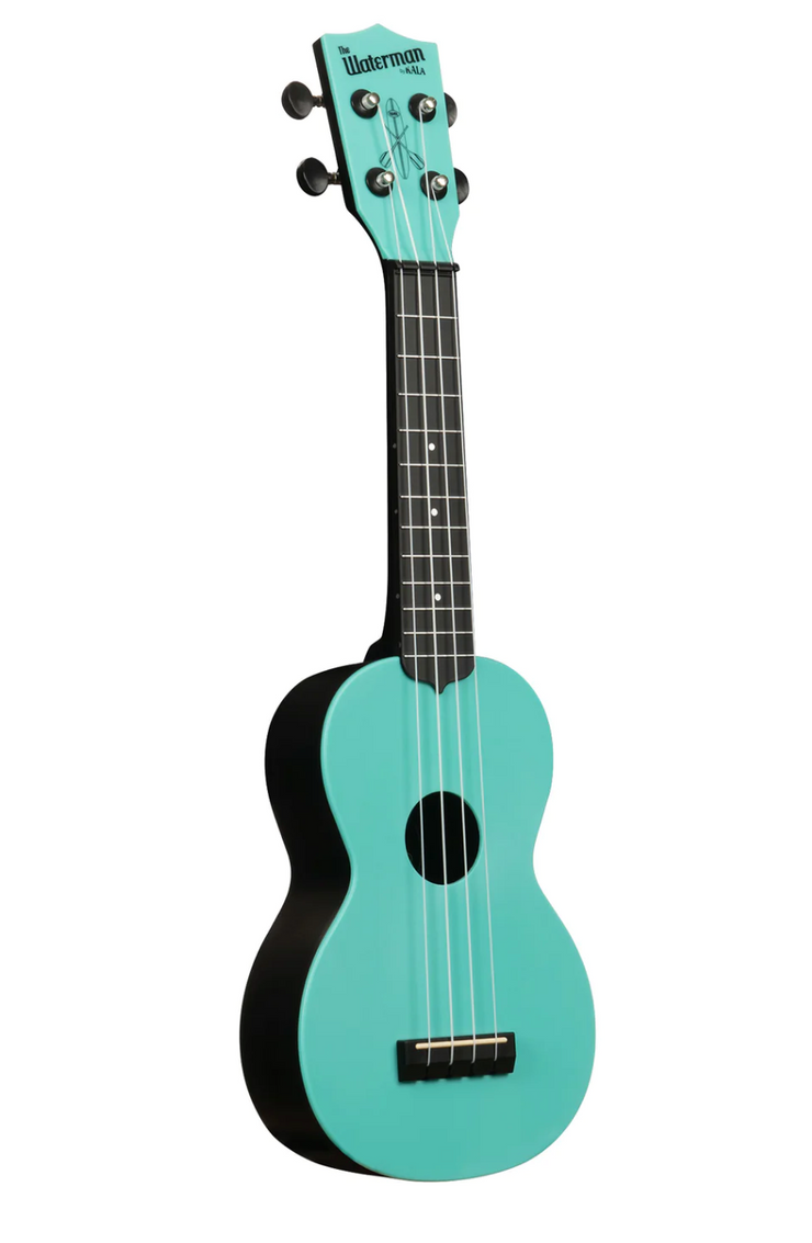 Soprano Waterman Ukulele - Glow-in-the-Dark Aqua Matte