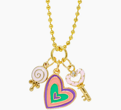 Tiny Treats gold charm necklace - assorted
