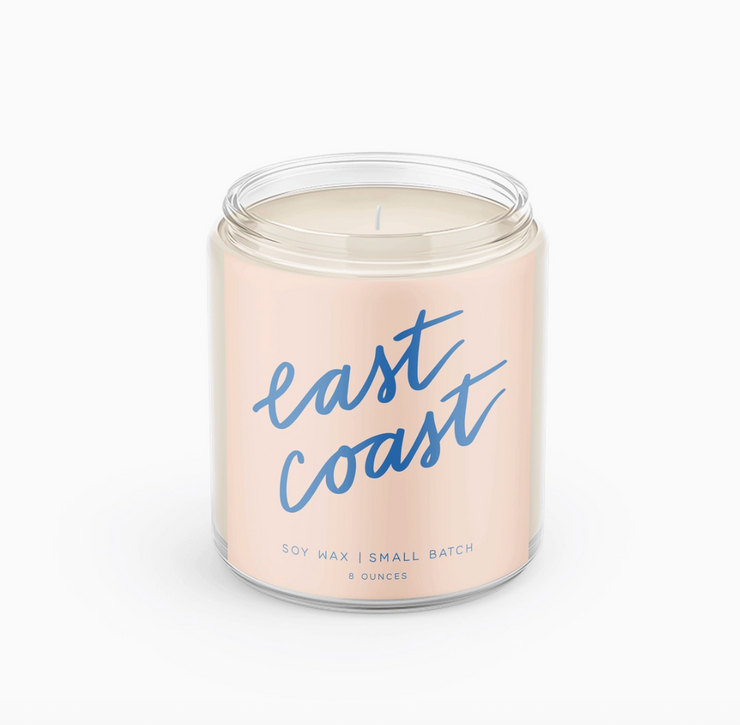 East Coast: 8 oz Soy Wax Candle