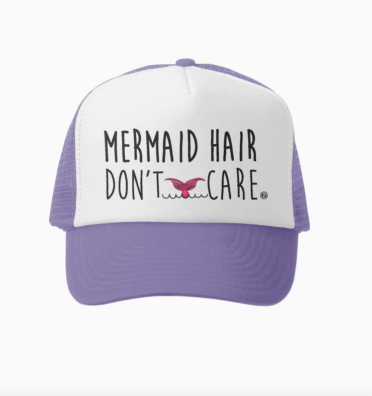 Mermaid Hair Dont Care Kids Hat - Assorted