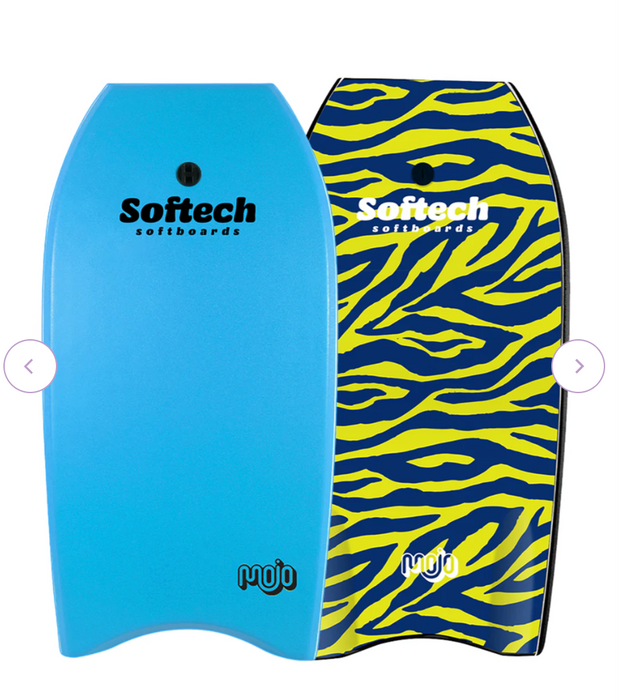 40" Mojo Bodyboard - Sky Blue Zebra