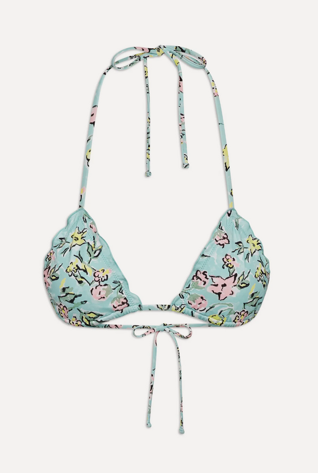 Tidal Skimpy Triangle Bikini Top - Pastel Peony
