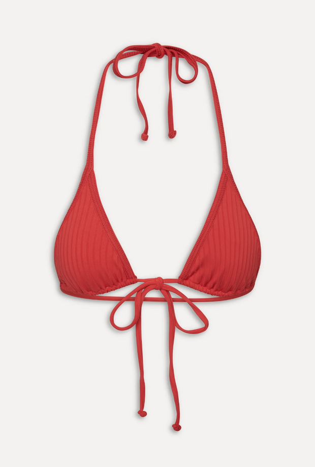 Paradise Halter Bikini Top - Cherry