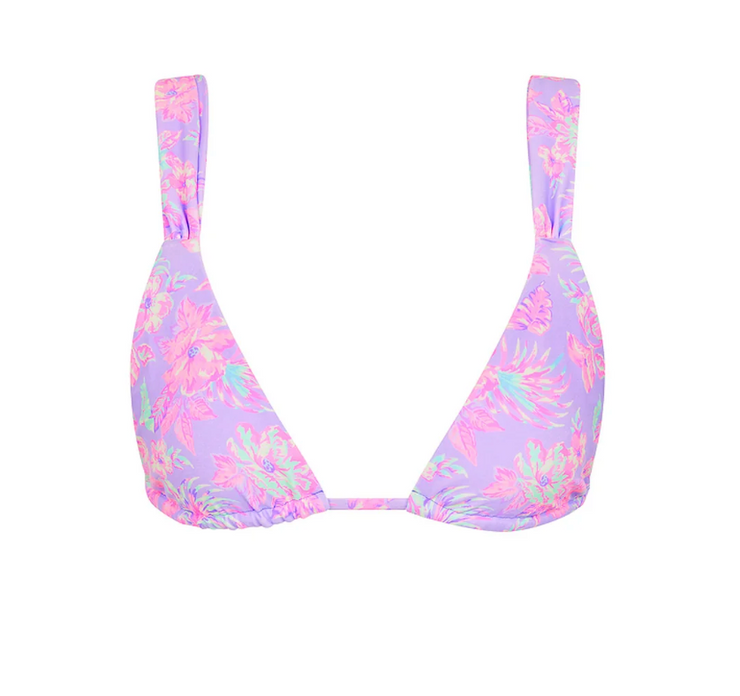 Slide Bralette Bikini Top - Lilac Love