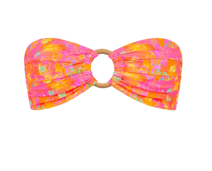 Strapless Bandeau Bikini Top - Sunrise Kiss