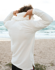Gypsy Life Bum Rap Palms Henley Hood - Ivory