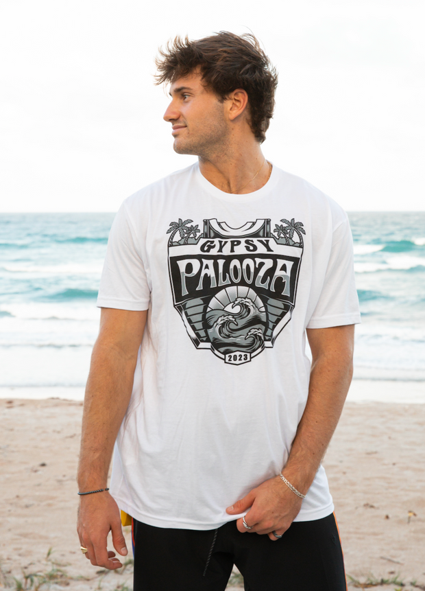 Gypsy Palooza Logo Tee- Black and White