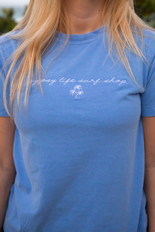 Gypsy Life Pilot Program Tee - Periwinkle