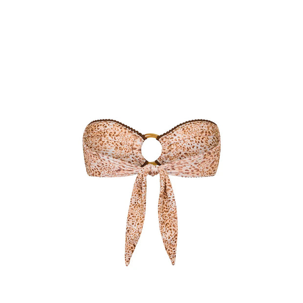 Decorative Strapless Bikini Top - Wild Skies