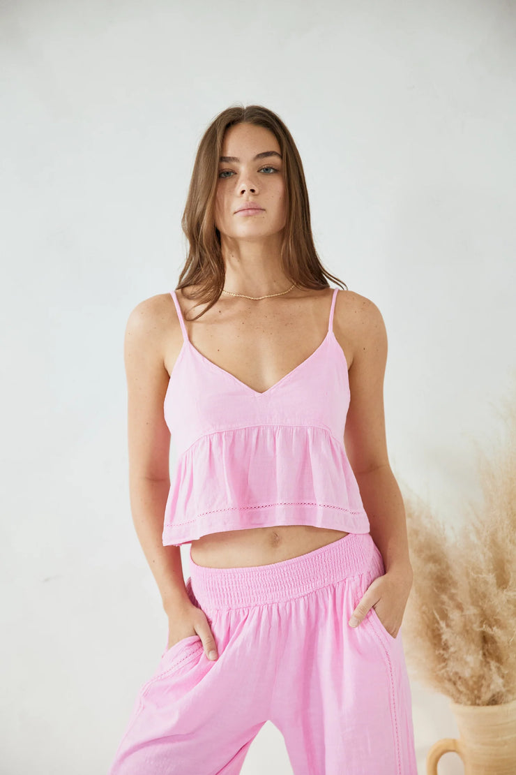 Viola Top - Hot Pink