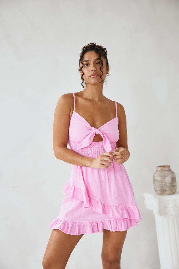 Bella Dress - Hot Pink