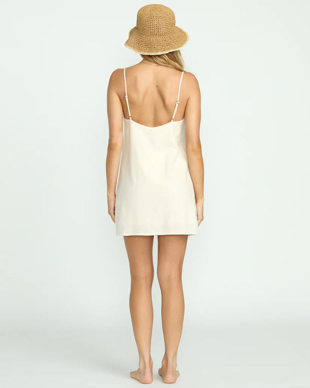 Summer Love Mini Slip Dress - Salt Crystal