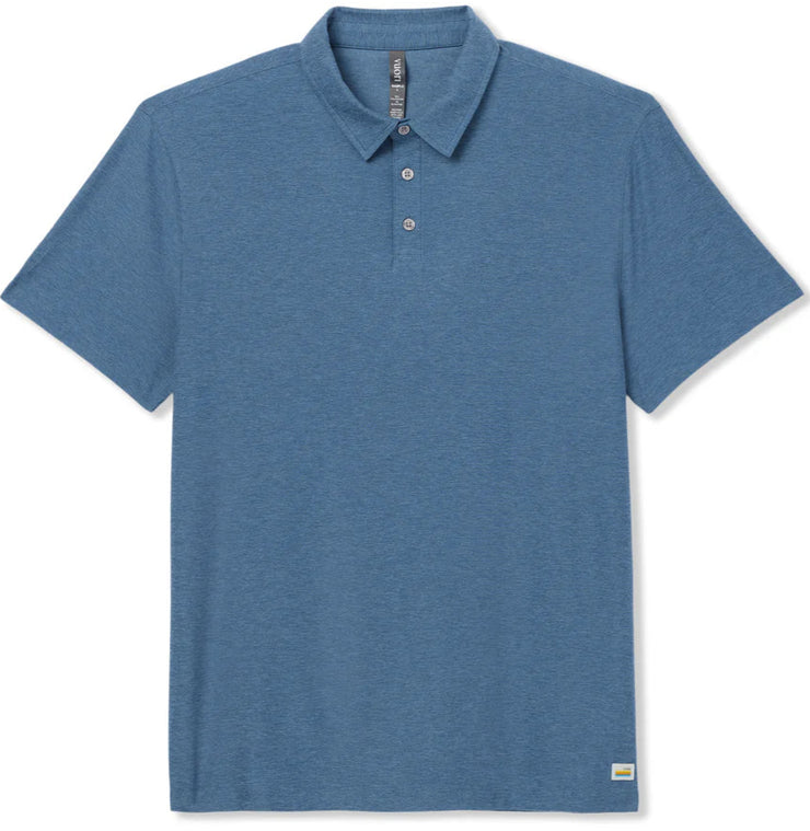 Strato Tech Polo - Pool Blue Heather