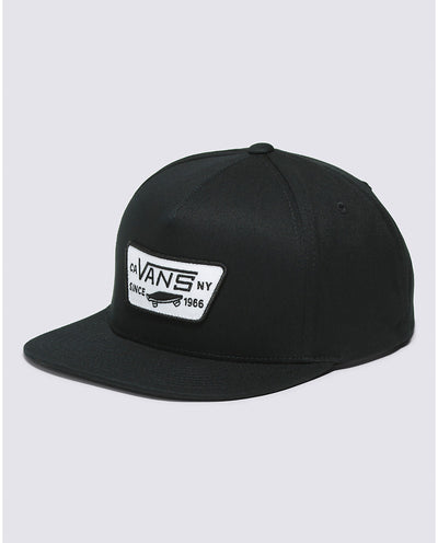 Full Patch Snapback Hat - True Black