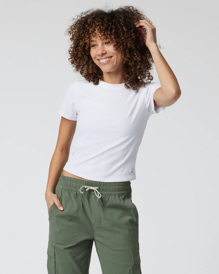 Pose Fitted Tee - White