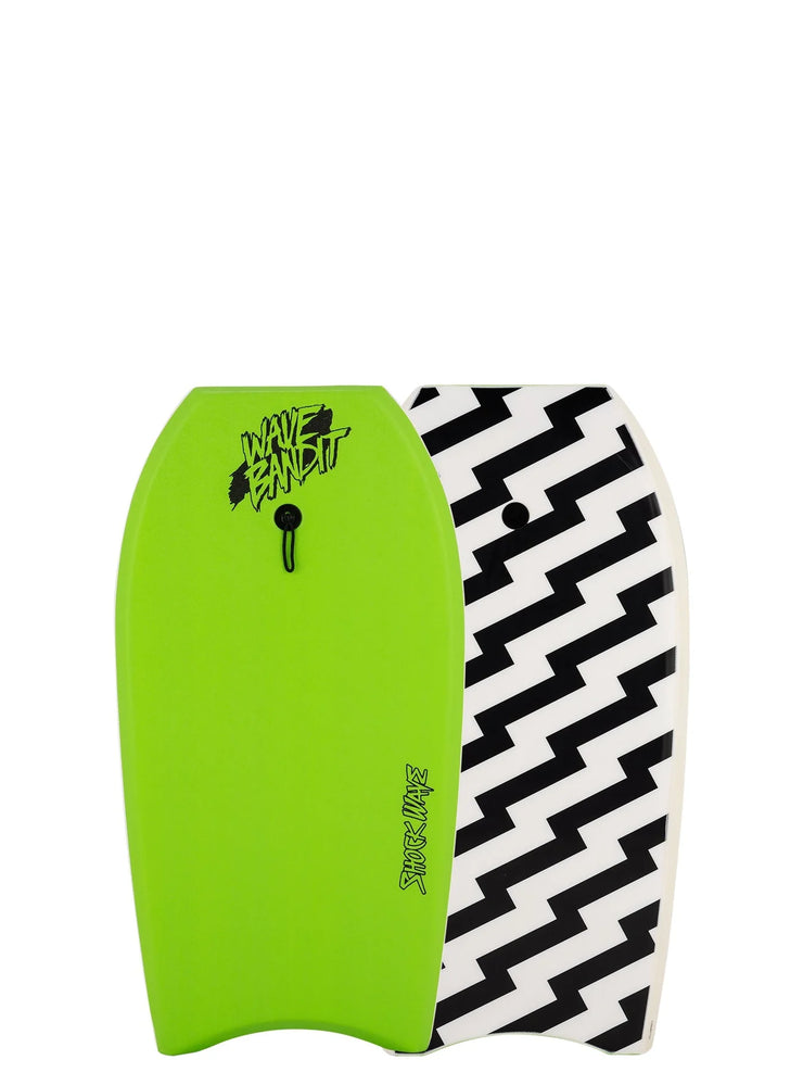 42" Shockwave Bodyboard - Green/White Bolt