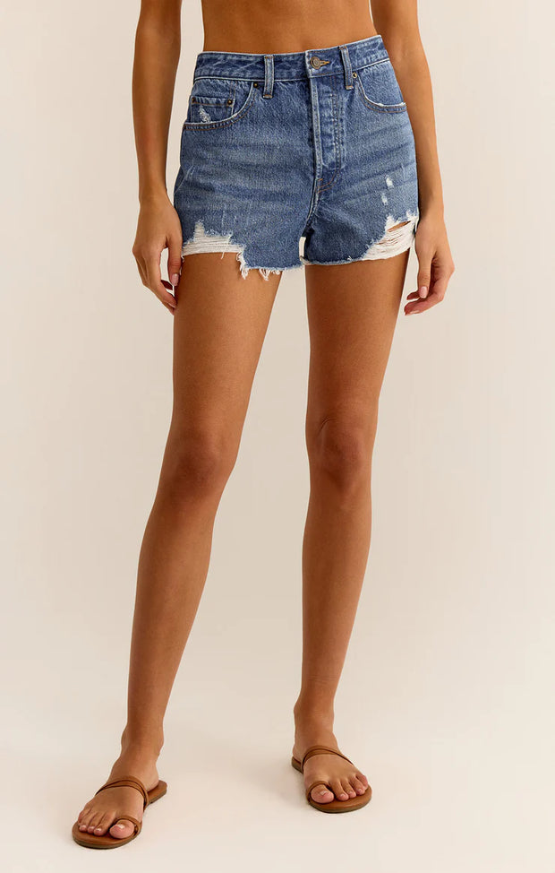 Classic Hi Rise Denim Short - Vintage Indigo