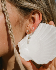 Wind & Sea Earrings: Matcha Green / Gold