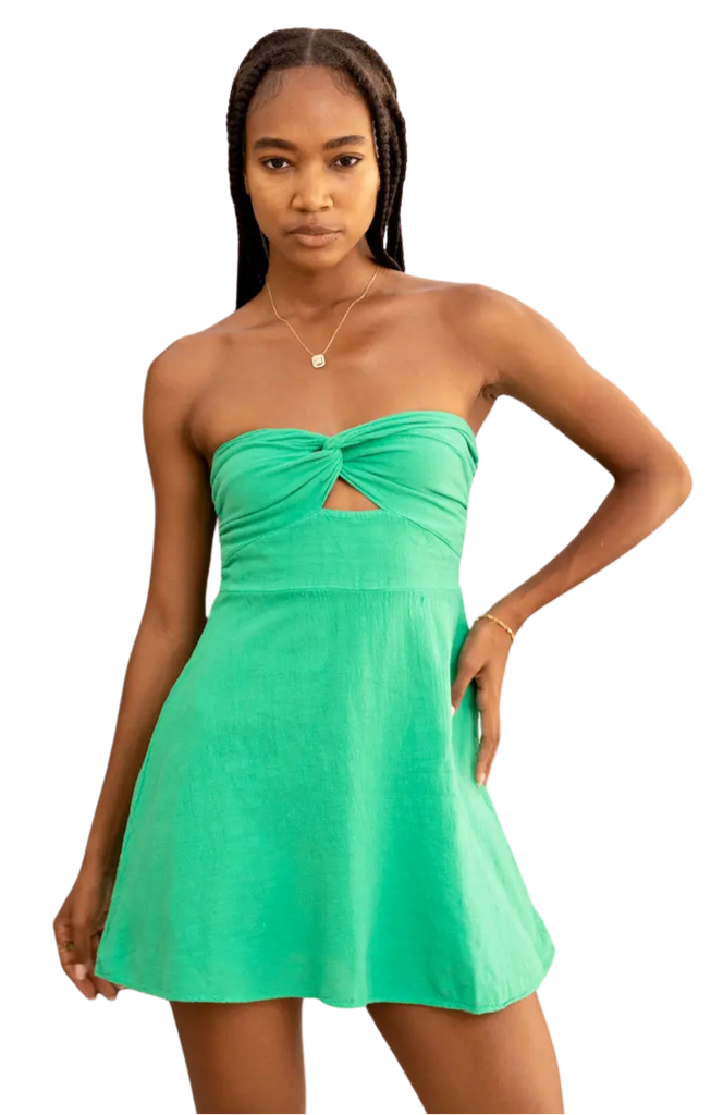 Zoey Dress- Emerald Green – Gypsy Life Surf Shop