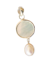 Shell & Pearl Necklace (Handmade): Mother of Pearl