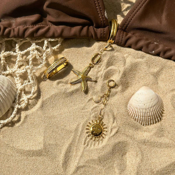 Starfish Diamond Bikini Pendant Charm