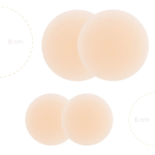 8cm Nipple Covers Light Tint