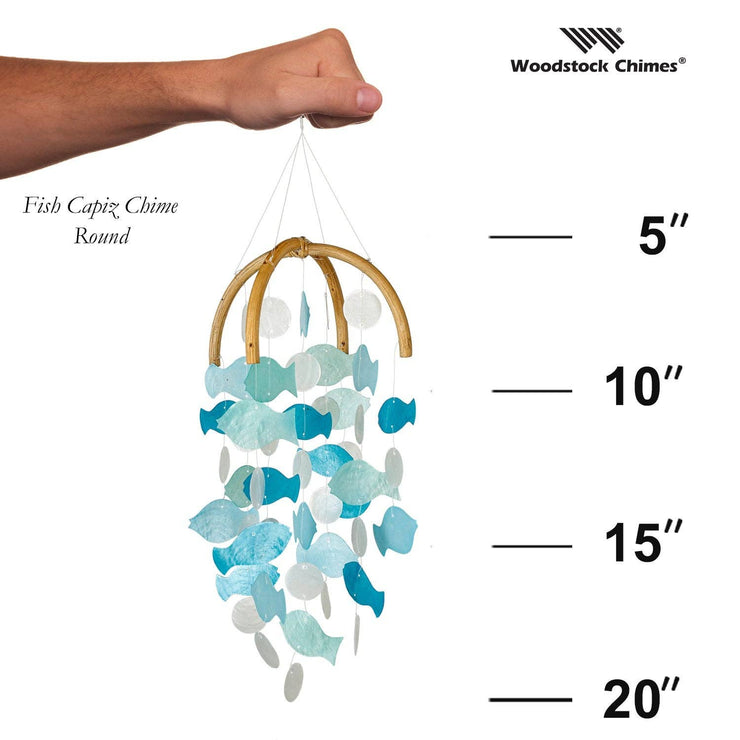Fish Capiz Chime - Round