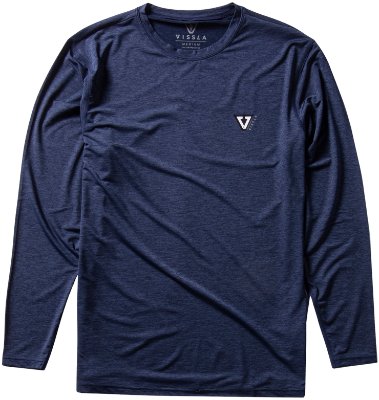 Twisted Eco Ls Lycra Rash Guard - Dark Navy Heather