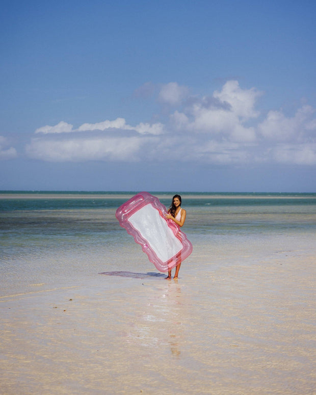 Clear Pink Mesh Lounger