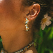 Turquoise Tide Hoops