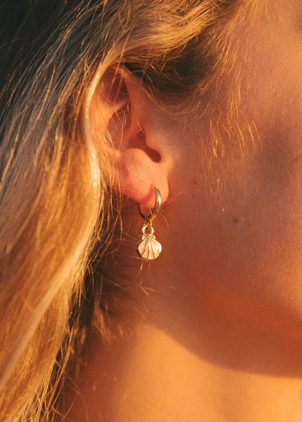 Seashell Baby Hoops