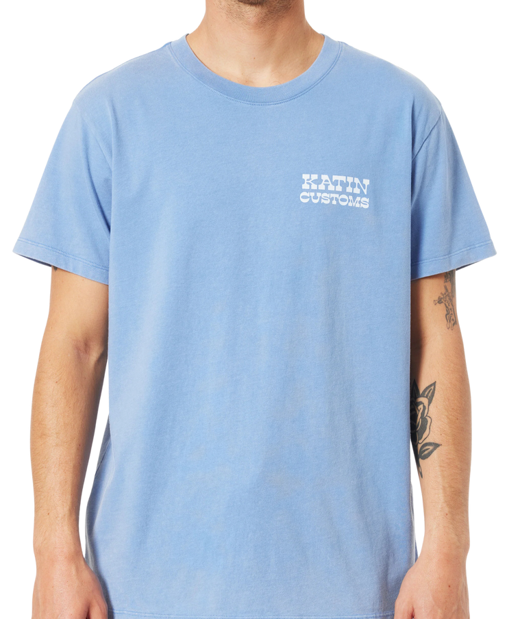 Drainer Tee - Bay Blue Sand Wash