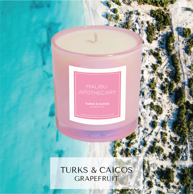 Iridescent Pink Candle - MONTAUK