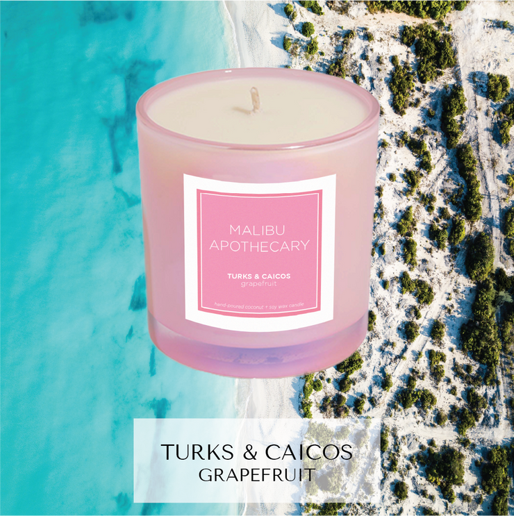Iridescent Pink Candle - MONTAUK