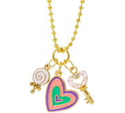 Tiny Treats gold charm necklace - assorted