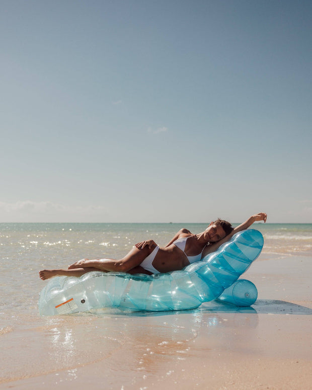 Clear Blue Chaise Lounger