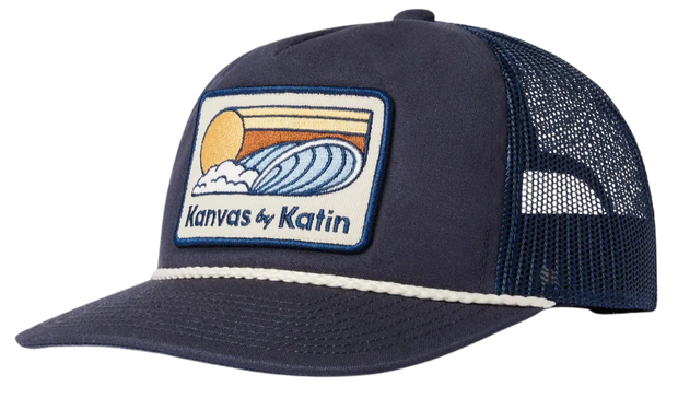Cruz Canvas Trucker Hat - Washed Blue
