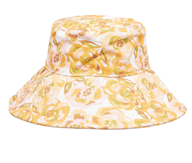 Mimosa Floral Bucket Hat - Ivory