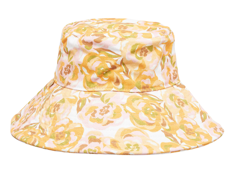 Mimosa Floral Bucket Hat - Ivory