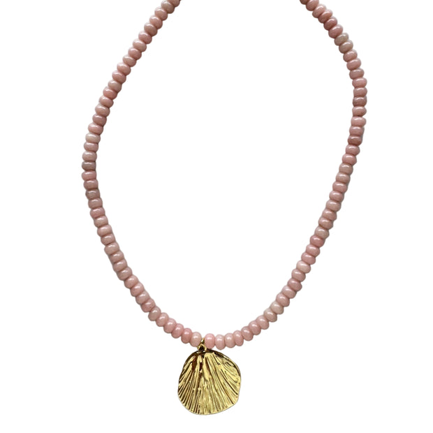 Kai Necklace - Pink Opal