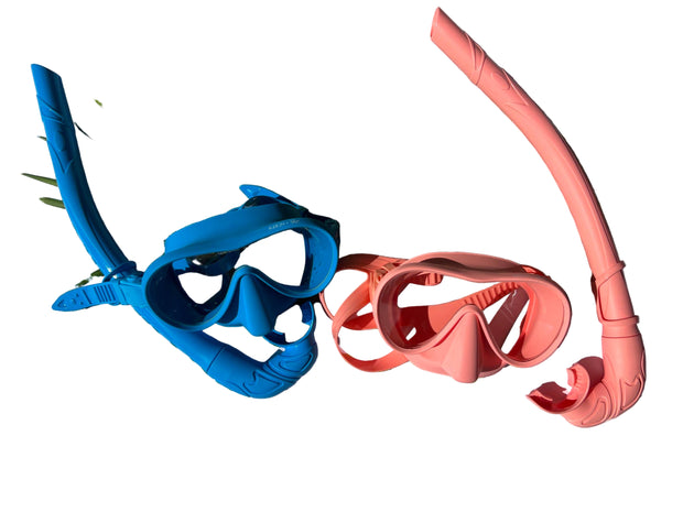 Dive Mask and Snorkel Set: Blue