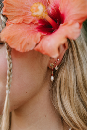 Wind & Sea Earrings: Matcha Green / Gold