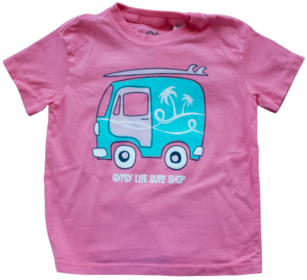 Gypsy Life Cadabby Van/Palms Youth Tee - Confetti