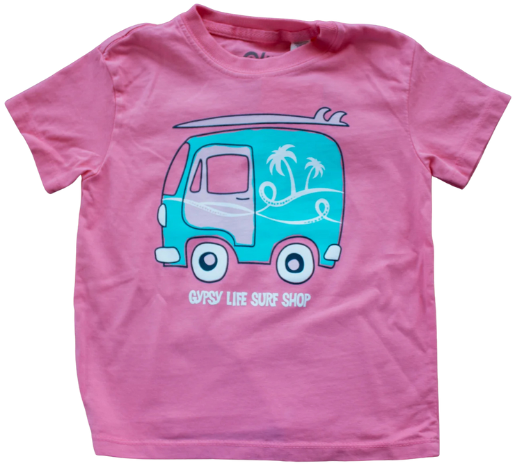 Gypsy Life Cadabby Van/Palms Youth Tee - Confetti