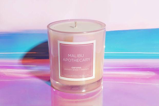 Iridescent Pink Candle - MONTAUK