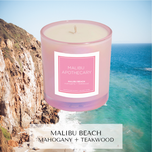 Iridescent Pink Candle - MONTAUK