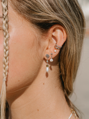 Wind & Sea Earrings: Matcha Green / Gold